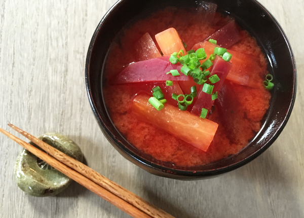 Zuppa di miso con rucola e crema di sesamo - Una Giapponese in Cucina
