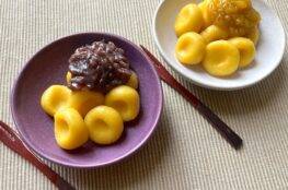 gnocchi di zucca con marmellata di zucca e azuki